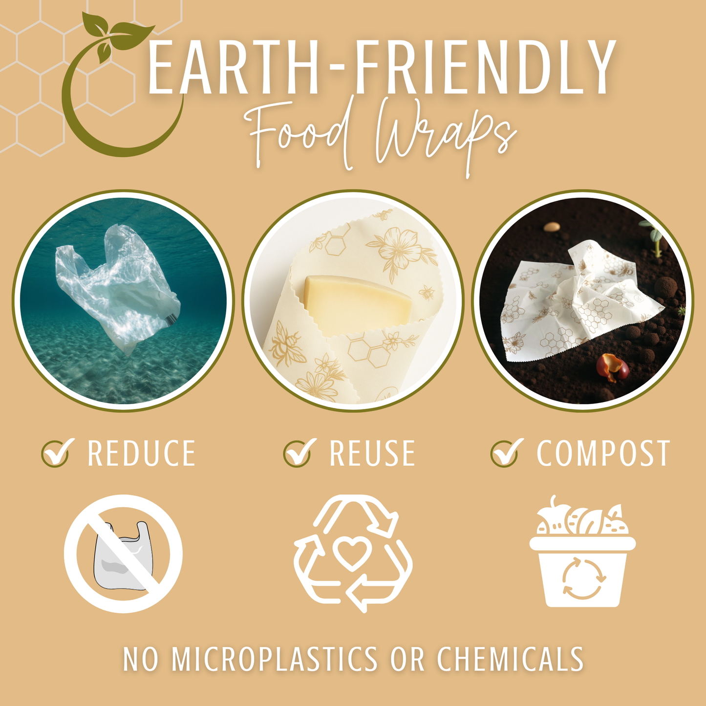 XL Beeswax Bread Wraps