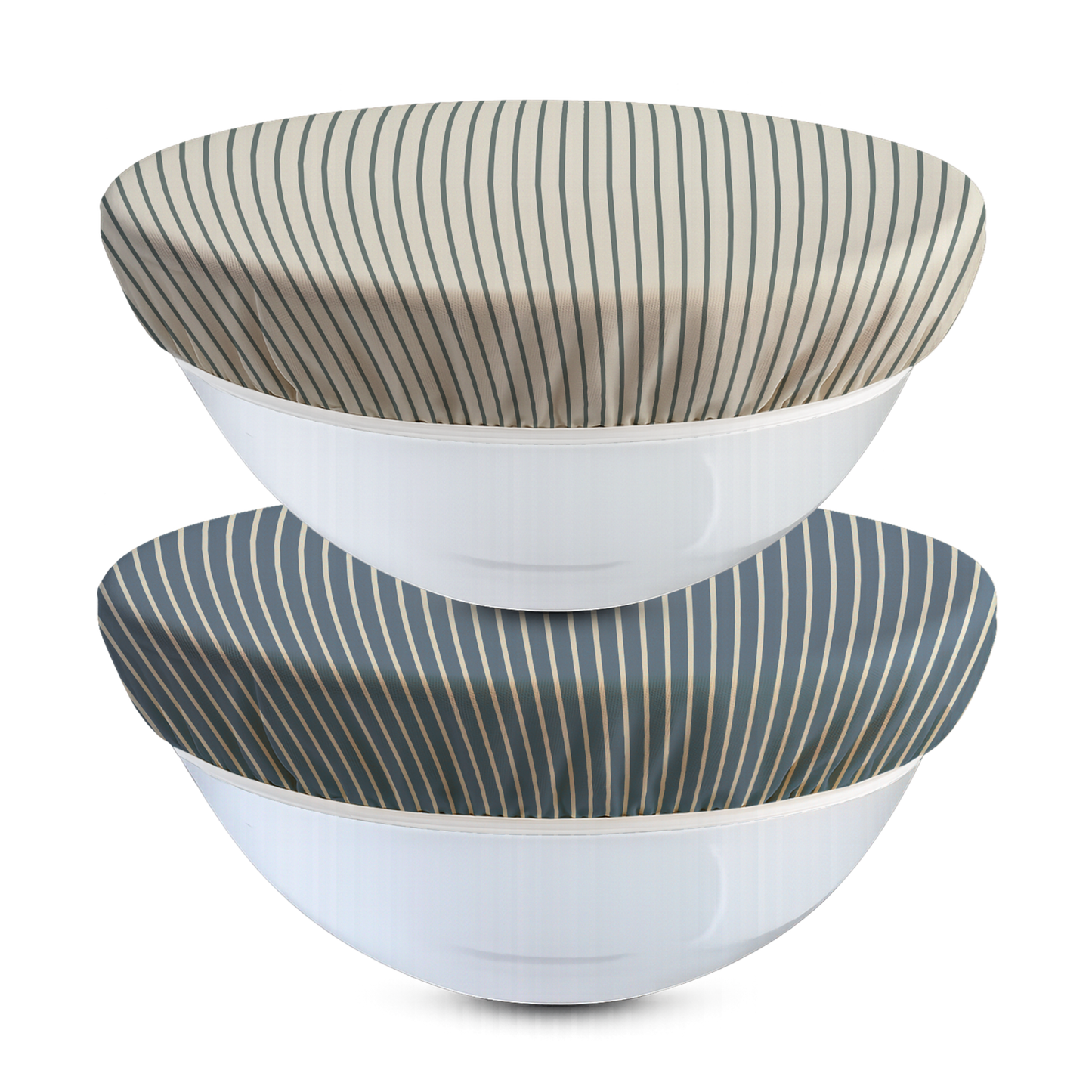 Beeswax Bowl Covers (X-Large-12", Stripes) -Set of 2
