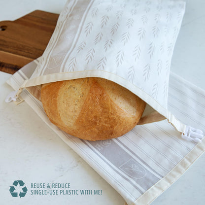 Reusable Beeswax Bread Bags for Homemade Bread & Sourdough