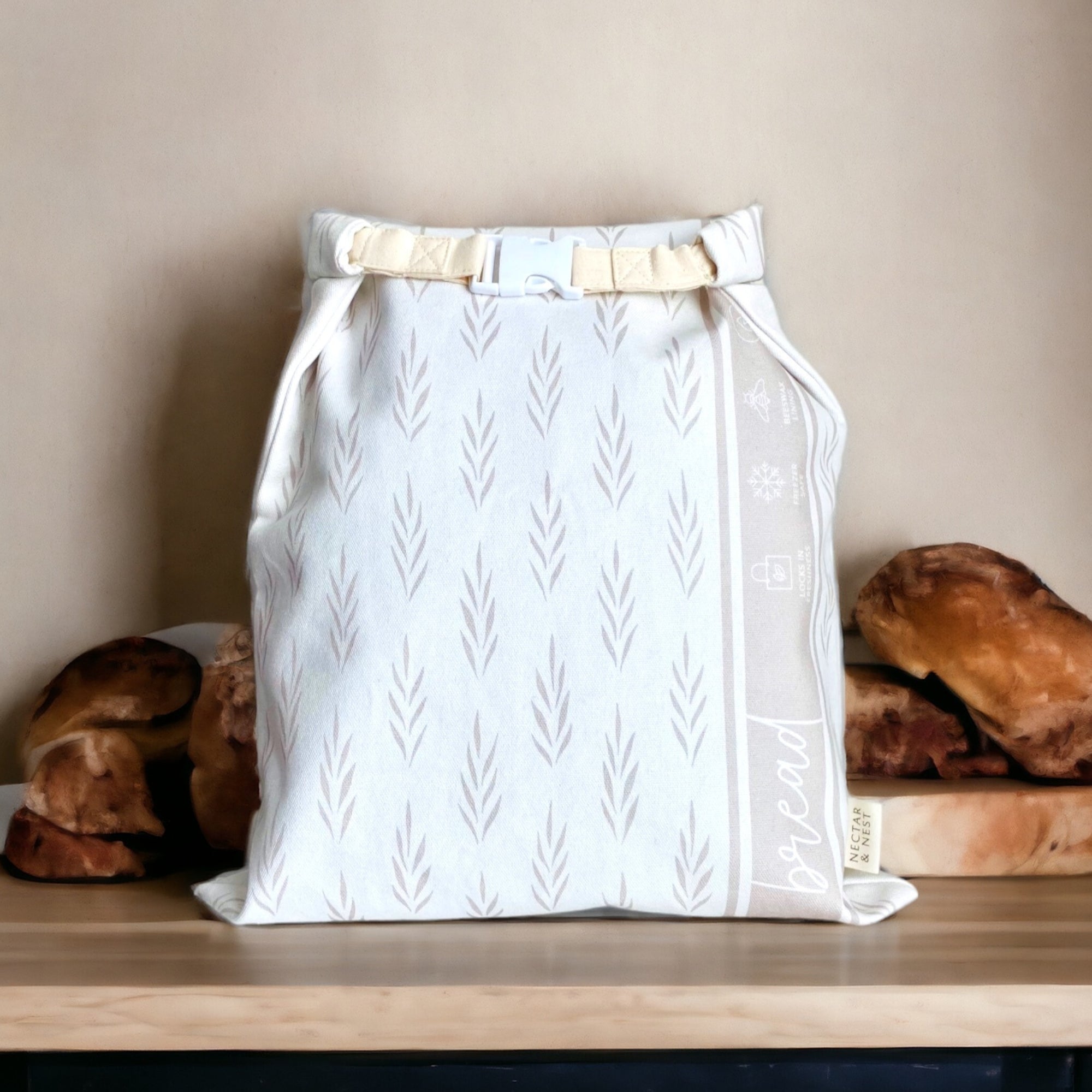 Nectar & Nest Beeswax Bread Bags - Thumbnail 4