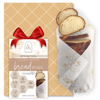 XL Beeswax Bread Wraps
