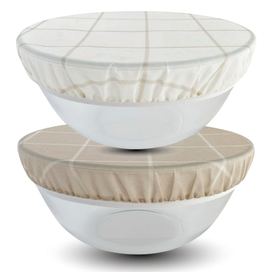 Beeswax Bowl Covers (Large-10", Twill) -Set of 2