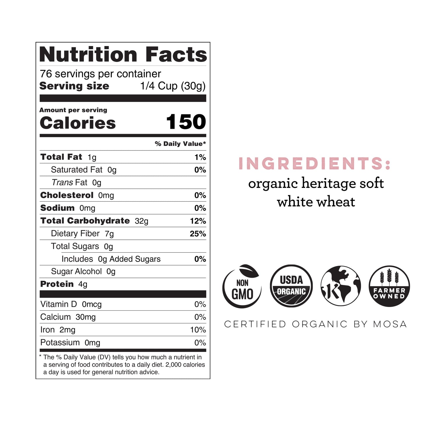 Heritage Whole Wheat Pastry Flour
